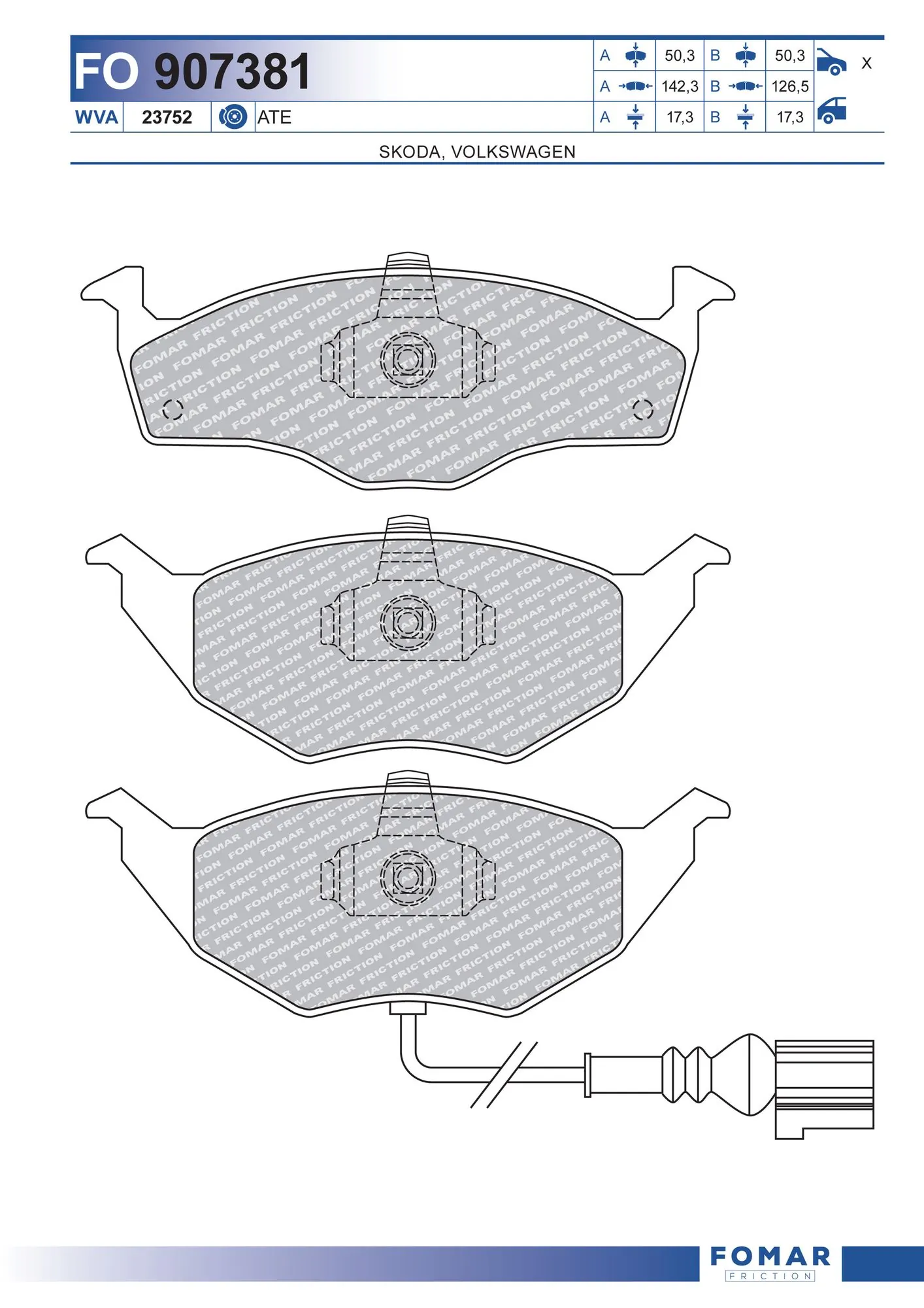 Brake Pad Set, disc brake